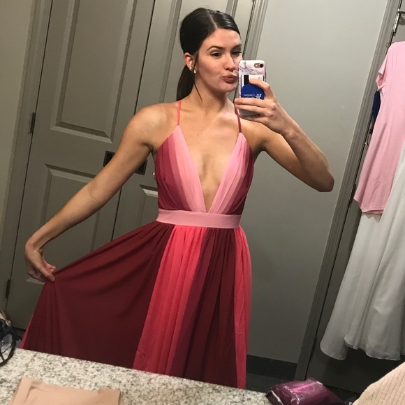 Pink ombré maxi dress - Picture 2 of 3